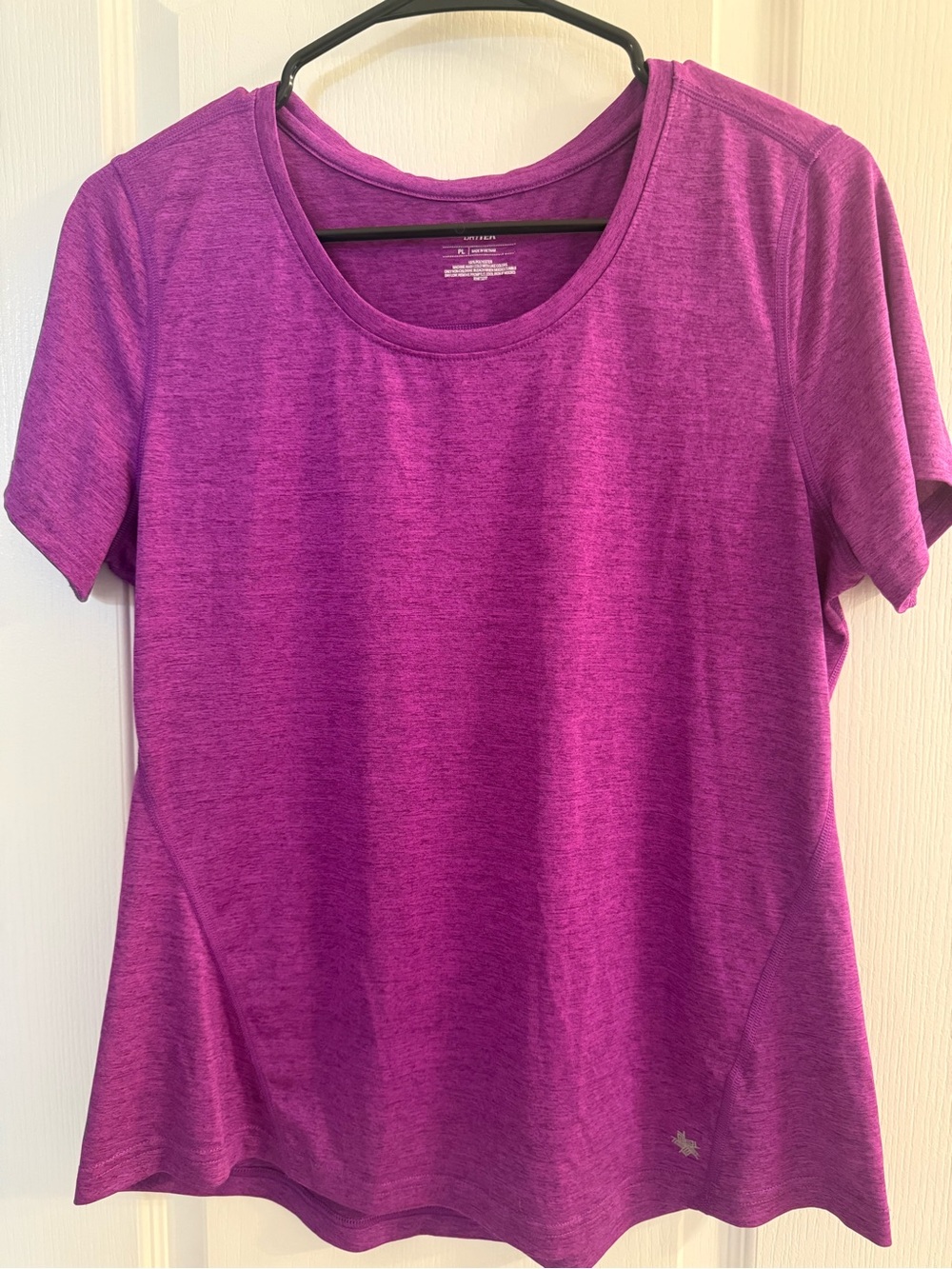 Tek Gear DryTek Women’s Purple Athletic Workout Top Petite Large PL